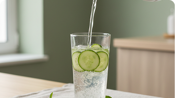 water with cucumber